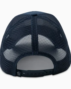 Flash Sale Southern Tide Alabama Patch Performance Trucker Hat Seven Seas Blue