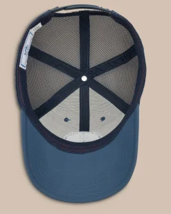 Flash Sale Southern Tide Alabama Patch Performance Trucker Hat Seven Seas Blue