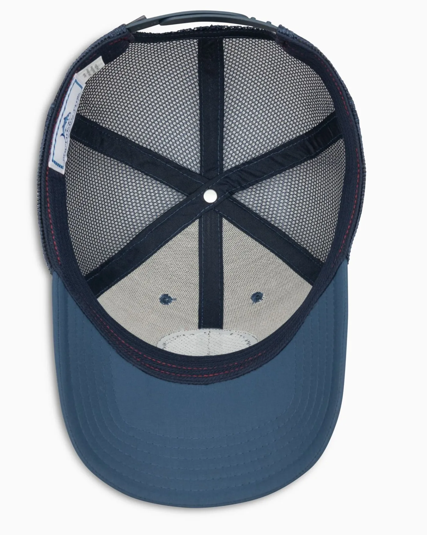 Flash Sale Southern Tide Alabama Patch Performance Trucker Hat Seven Seas Blue