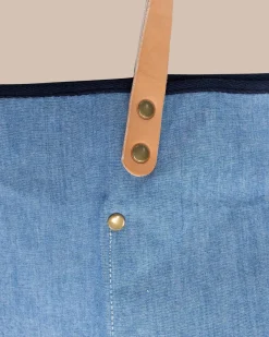 Outlet Southern Tide All Day Denim Tote Navy