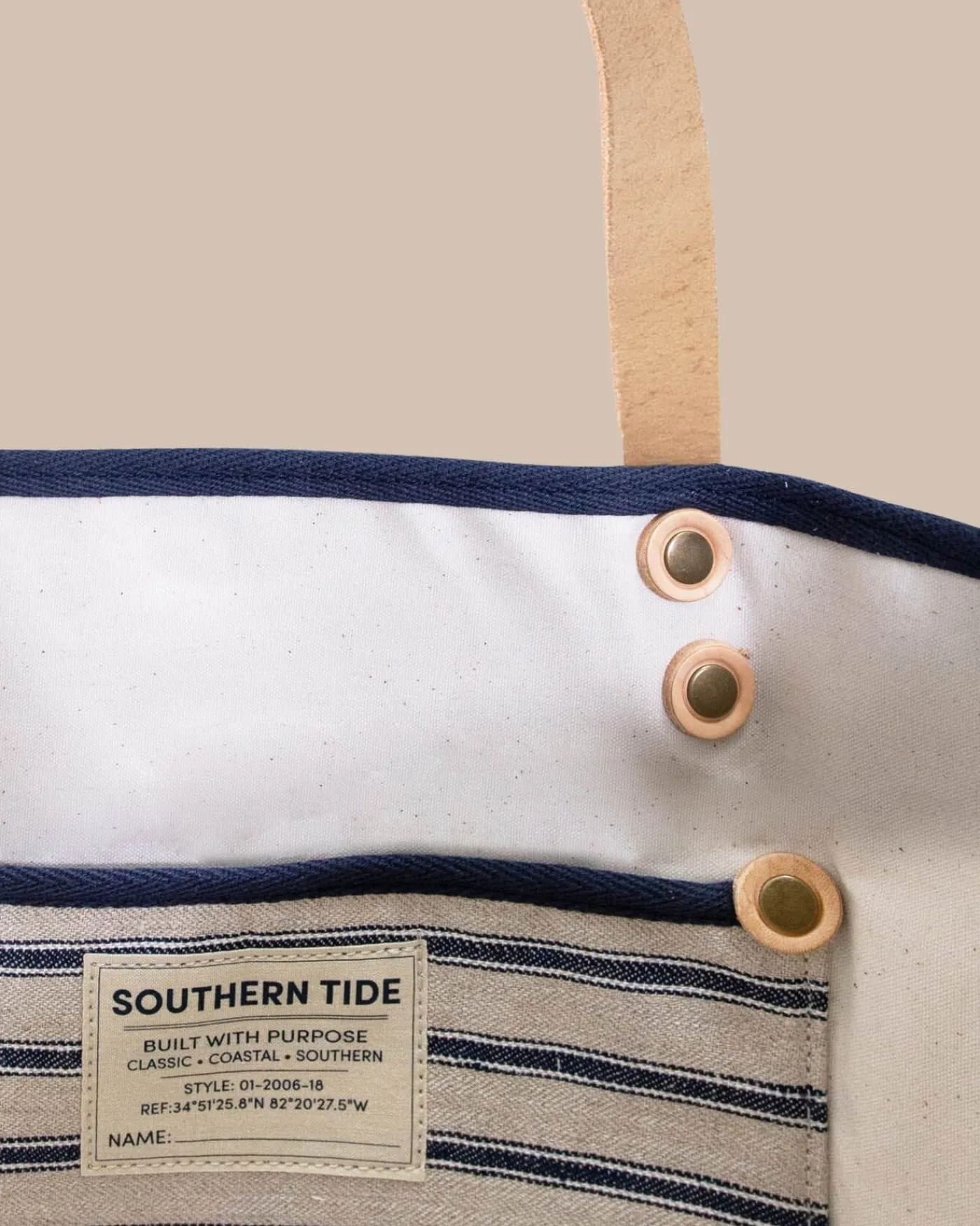 Outlet Southern Tide All Day Denim Tote Navy