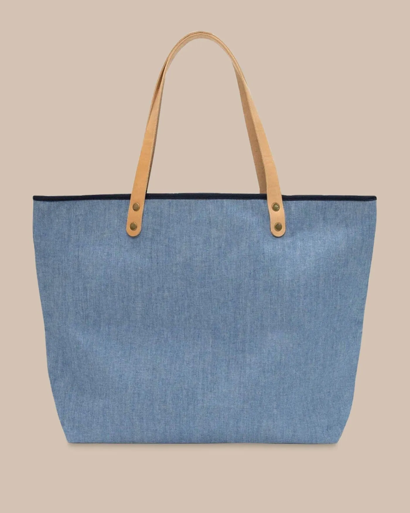 Hot Southern Tide All Day Denim Tote Navy