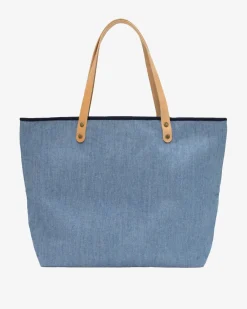 Hot Southern Tide All Day Denim Tote Navy