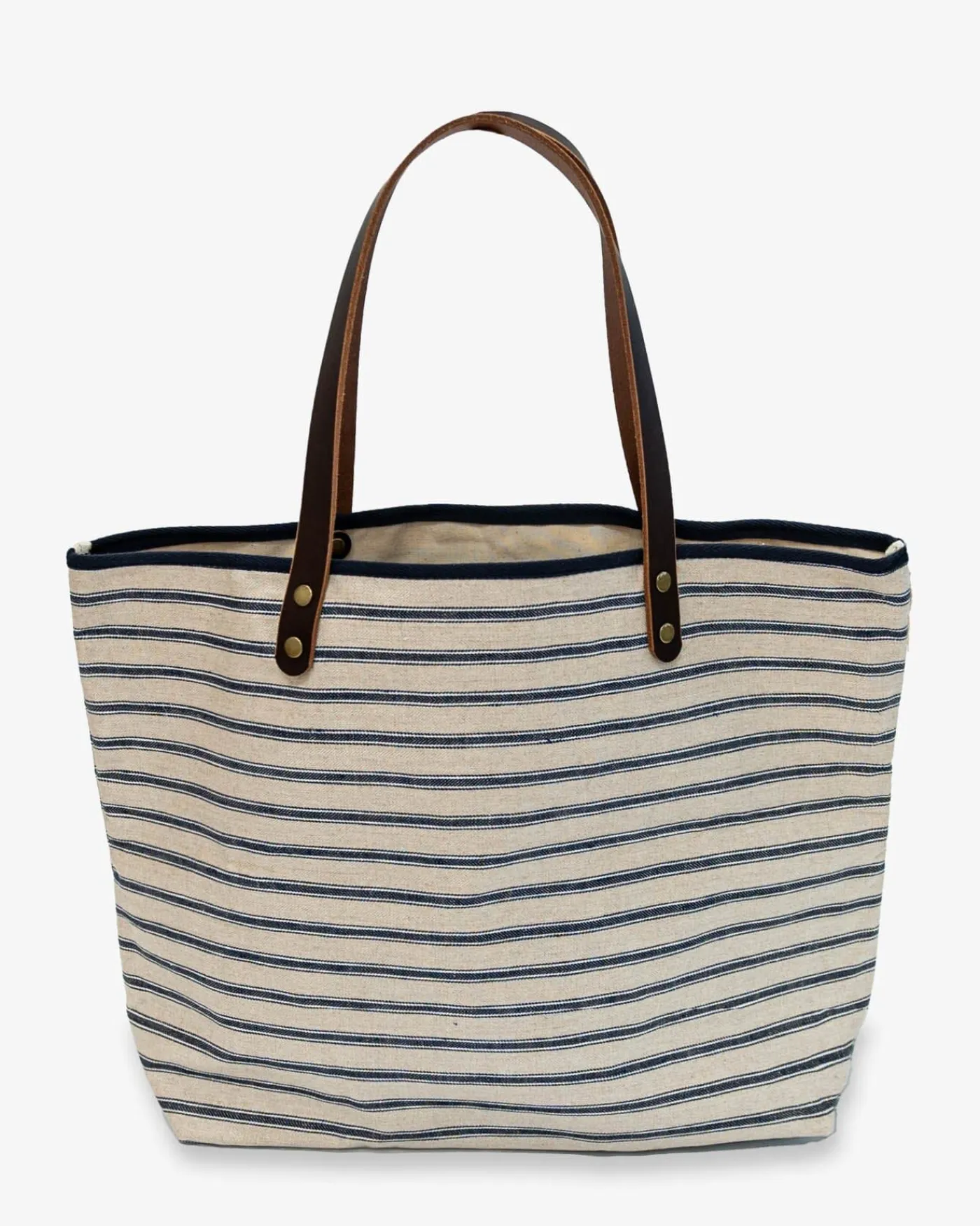 Best Sale Southern Tide All Day Stripe Tote Navy