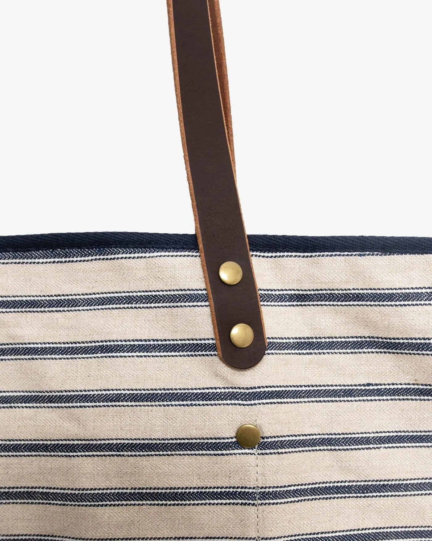 Best Sale Southern Tide All Day Stripe Tote Navy