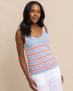 Cheap Southern Tide Alli Striped Sweater Tank