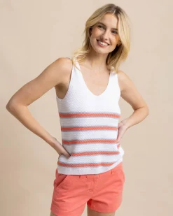 Fashion Southern Tide Alli Striped Sweater Tank