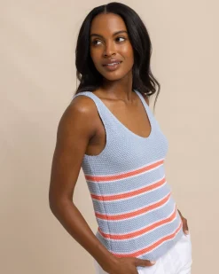Fashion Southern Tide Alli Striped Sweater Tank