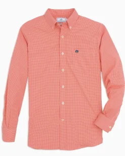 Sale Southern Tide Auburn Tigers Gingham Button Down Shirt