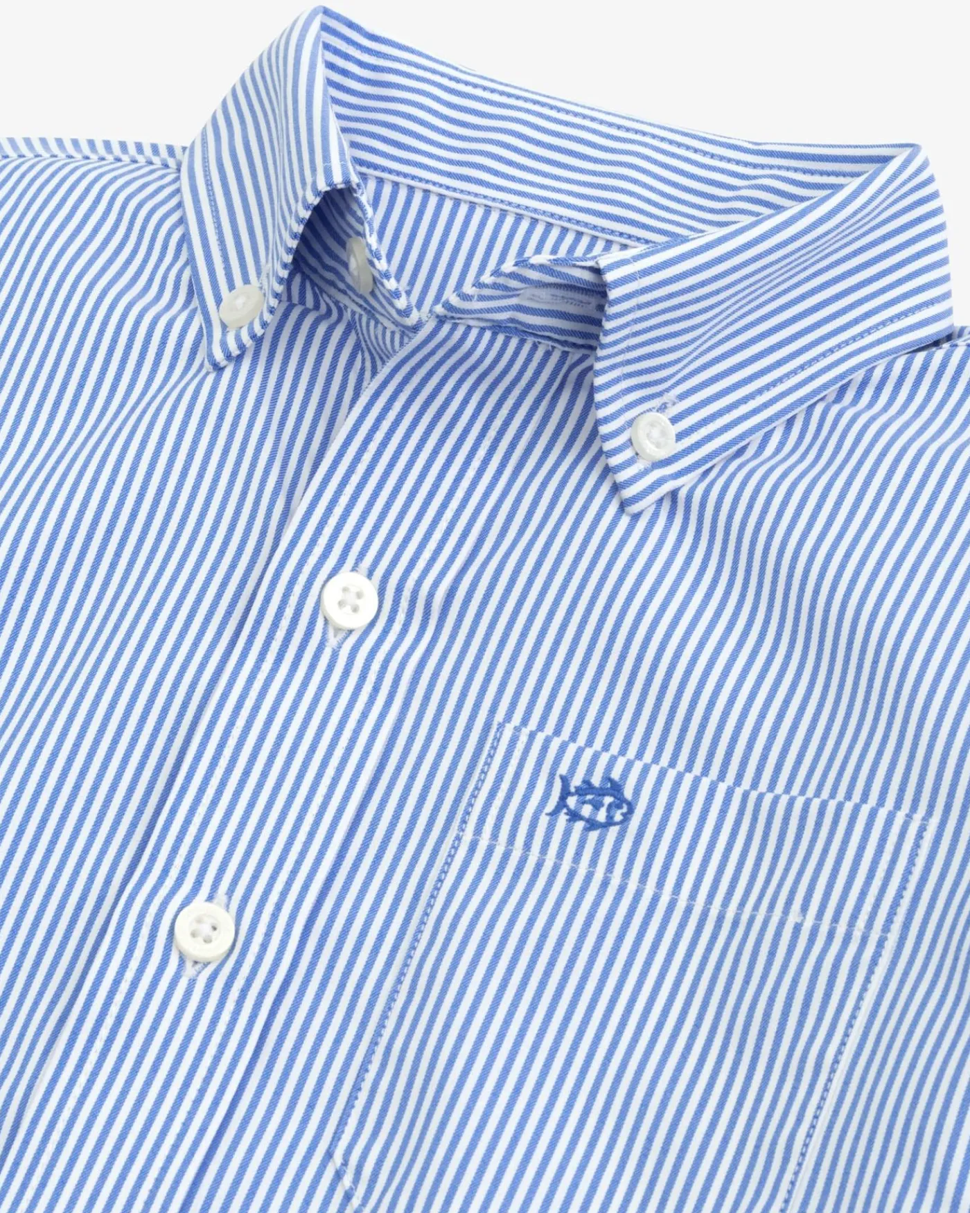 Online Southern Tide Boys Bengal Stripe Intercoastal Sport Shirt Cobalt Blue