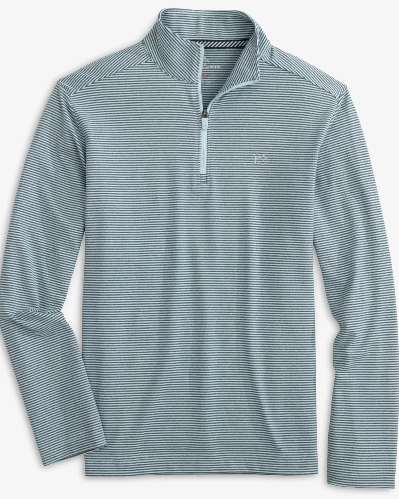 Online Southern Tide Boys Cruiser Heather Micro-Stripe Quarter Zip Pullover