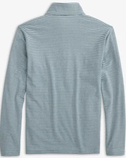 Online Southern Tide Boys Cruiser Heather Micro-Stripe Quarter Zip Pullover