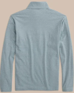 Online Southern Tide Boys Cruiser Heather Micro-Stripe Quarter Zip Pullover