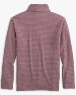 Online Southern Tide Boys Cruiser Heather Micro-Stripe Quarter Zip Pullover