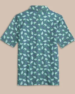 Flash Sale Southern Tide Boys Driver Summer Rays Polo Shirt Coronet Blue
