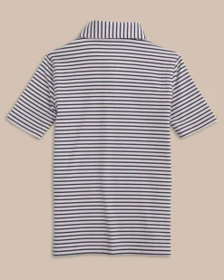 Outlet Southern Tide Boys Ryder Heather Marin Stripe Performance Polo Shirt
