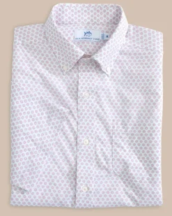 Best Sale Southern Tide Brrr° Intercoastal Floral To See Short Sleeve Sport Shirt