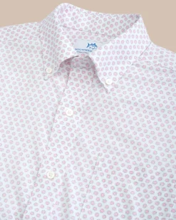 Best Sale Southern Tide Brrr° Intercoastal Floral To See Short Sleeve Sport Shirt