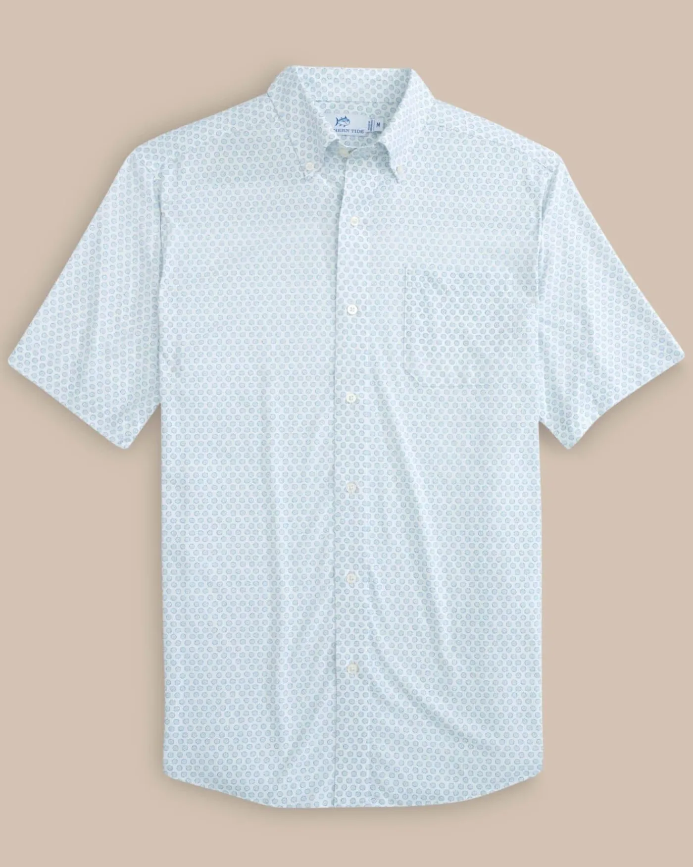 Best Sale Southern Tide Brrr° Intercoastal Floral To See Short Sleeve Sport Shirt