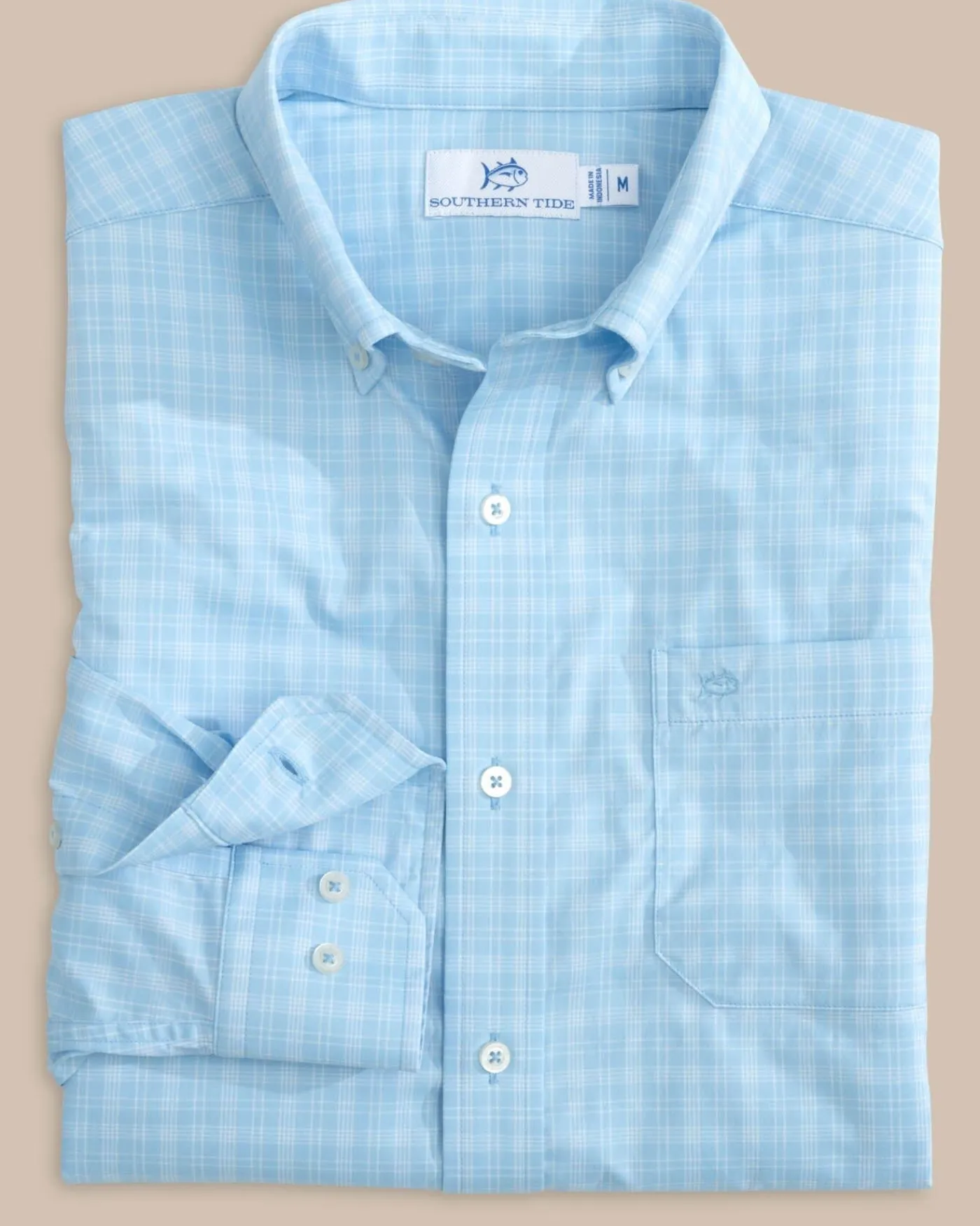 Hot Southern Tide Brrr° Intercoastal Pettigru Plaid Long Sleeve Sport Shirt