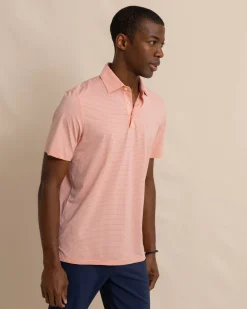 Best Southern Tide Brrr°-Eeze Baytop Stripe Performance Polo