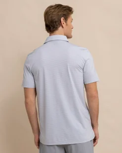 Best Southern Tide Brrr°-Eeze Baytop Stripe Performance Polo