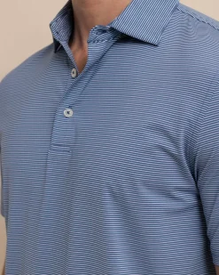 Best Southern Tide Brrr°-Eeze Baytop Stripe Performance Polo