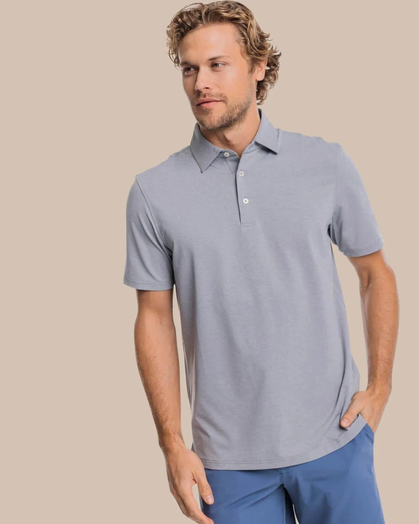 Clearance Southern Tide Brrr°®-Eeze Heather Performance Polo Shirt