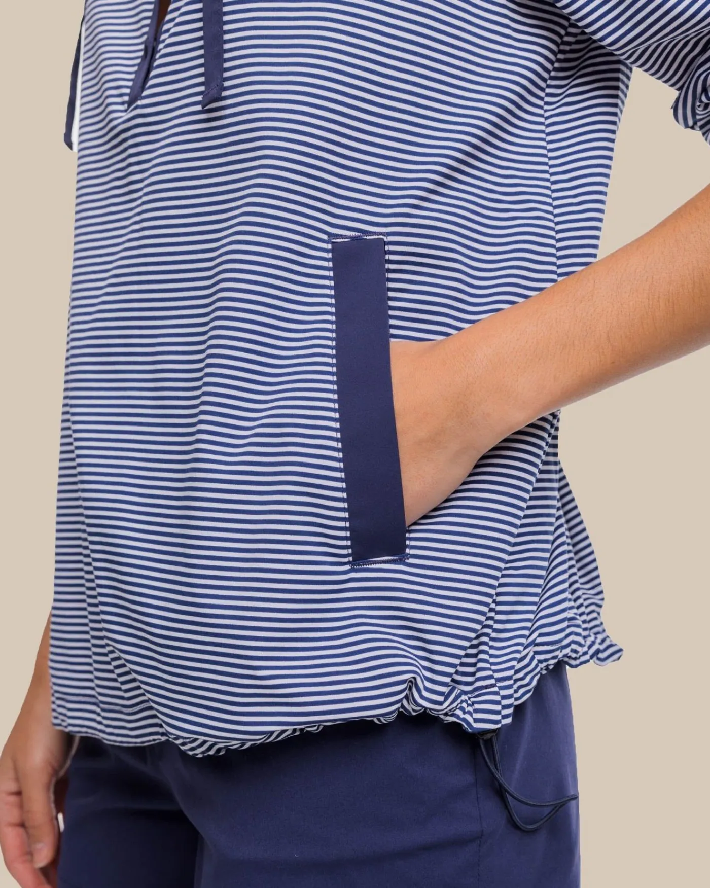 Outlet Southern Tide Calie Skip Stripe Popover Classic White