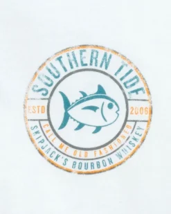 Hot Southern Tide Call Me Old Fashioned T-Shirt Classic White