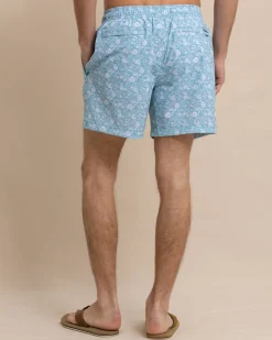 Fashion Southern Tide Caps Off Swim Trunk Marine Blue