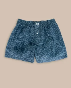 Online Southern Tide Change Your Altitude Printed Boxer Blue Haze
