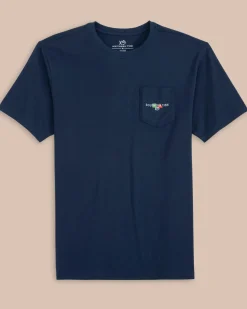 Shop Southern Tide Channel Marker Buoy Short Sleeve T-Shirt Navy