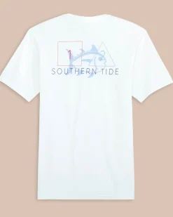 Clearance Southern Tide Channel Marker Short Sleeve T-Shirt Classic White
