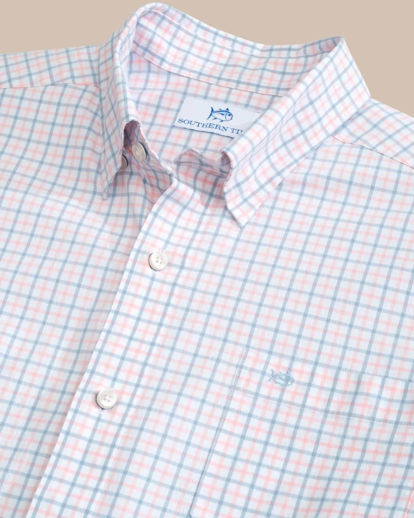 Online Southern Tide Charleston Larkin Check Long Sleeve Sport Shirt