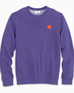 Outlet Southern Tide Clemson Upper Deck Pullover Sweatshirt