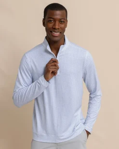 Cheap Southern Tide Clubbin' It Print Cruiser Quarter Zip