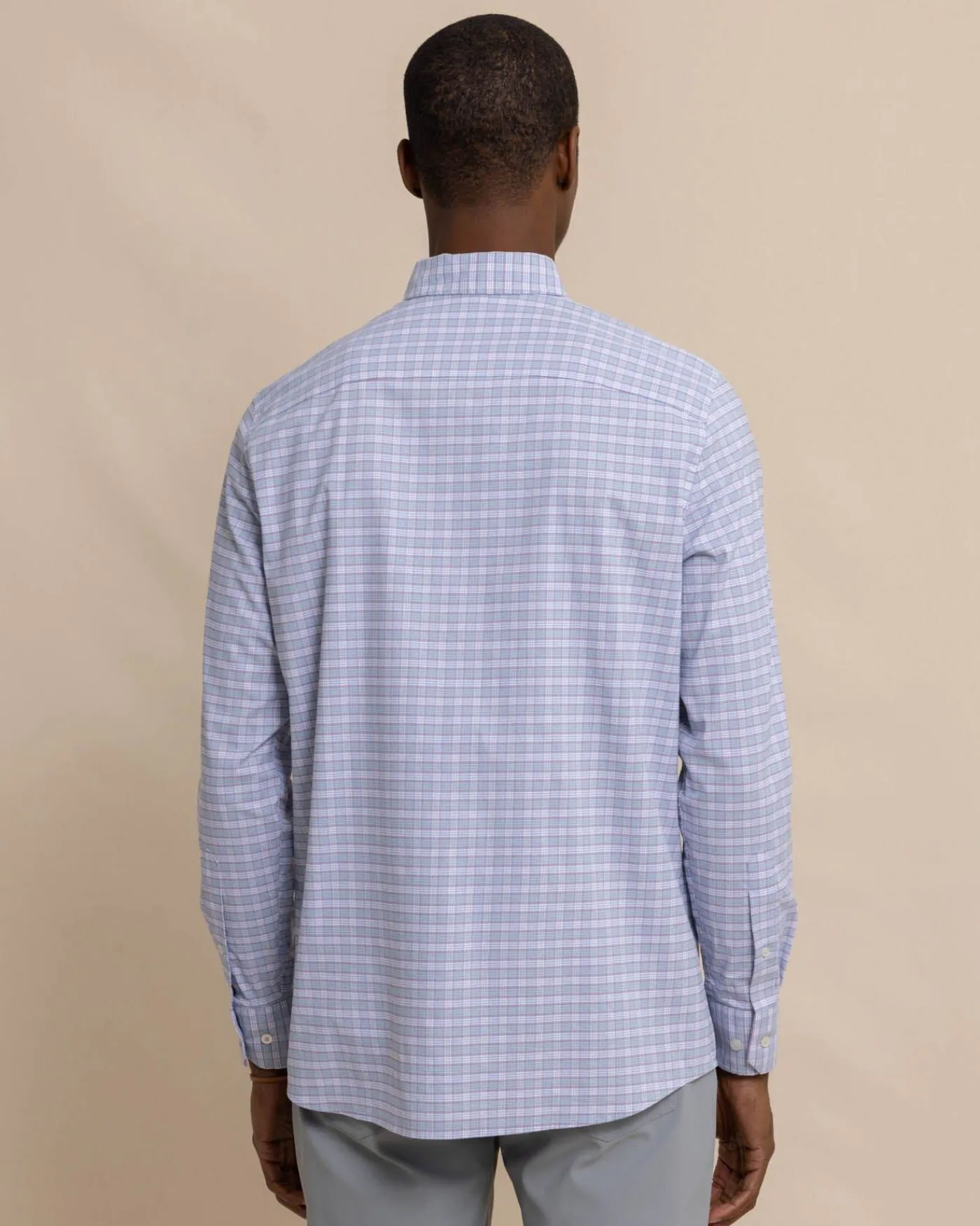 Best Sale Southern Tide Coastal Passage Trailside Plaid Long Sleeve Sport Shirt
