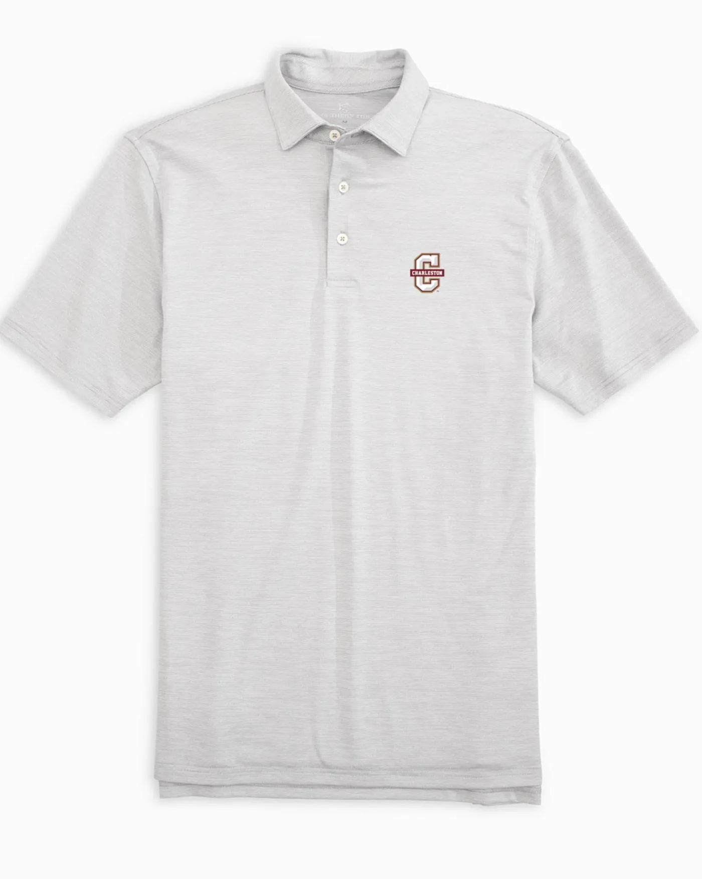 New Southern Tide College Of Charleston Driver Spacedye Polo Shirt