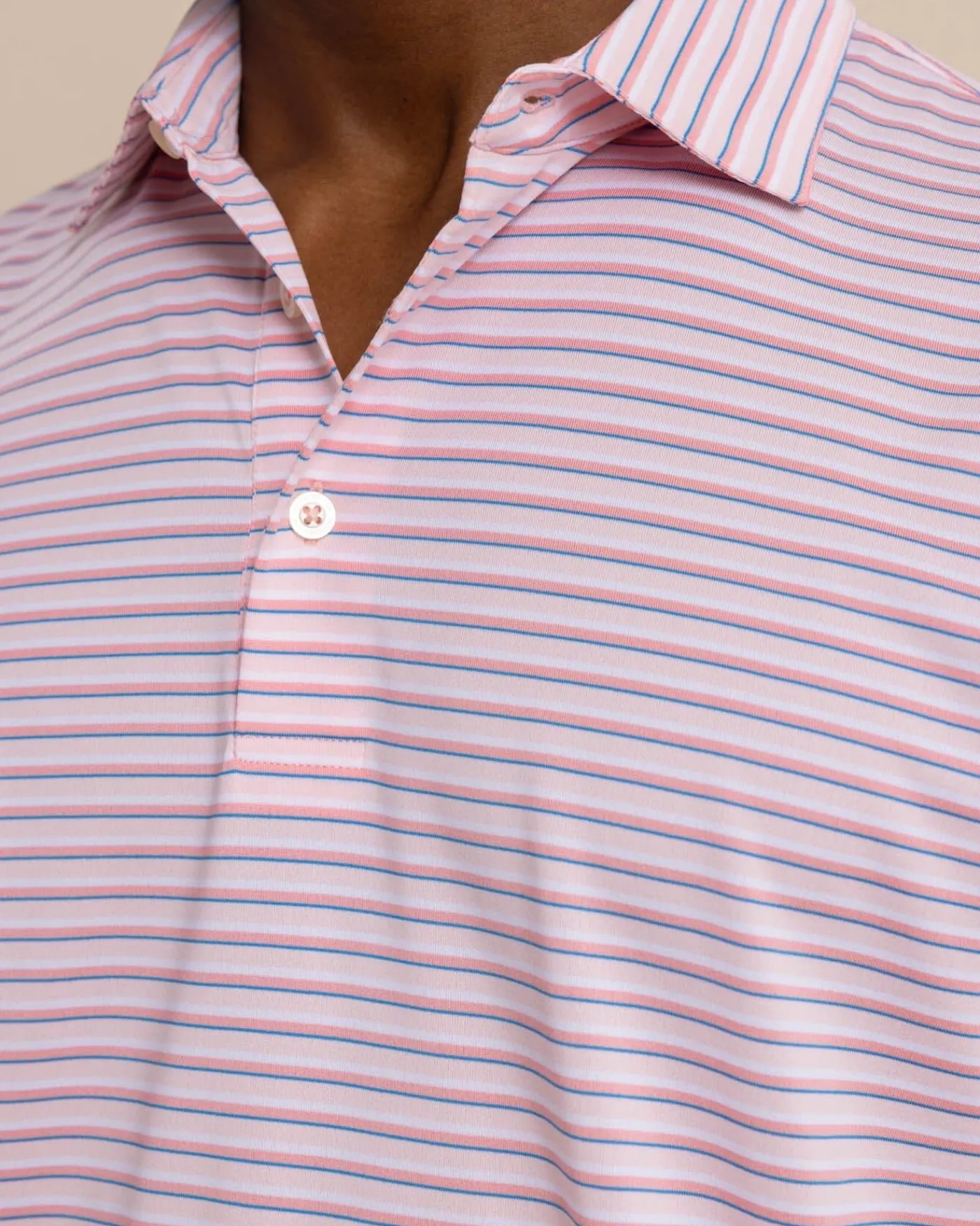 Best Sale Southern Tide Driver Carova Stripe Polo Shirt