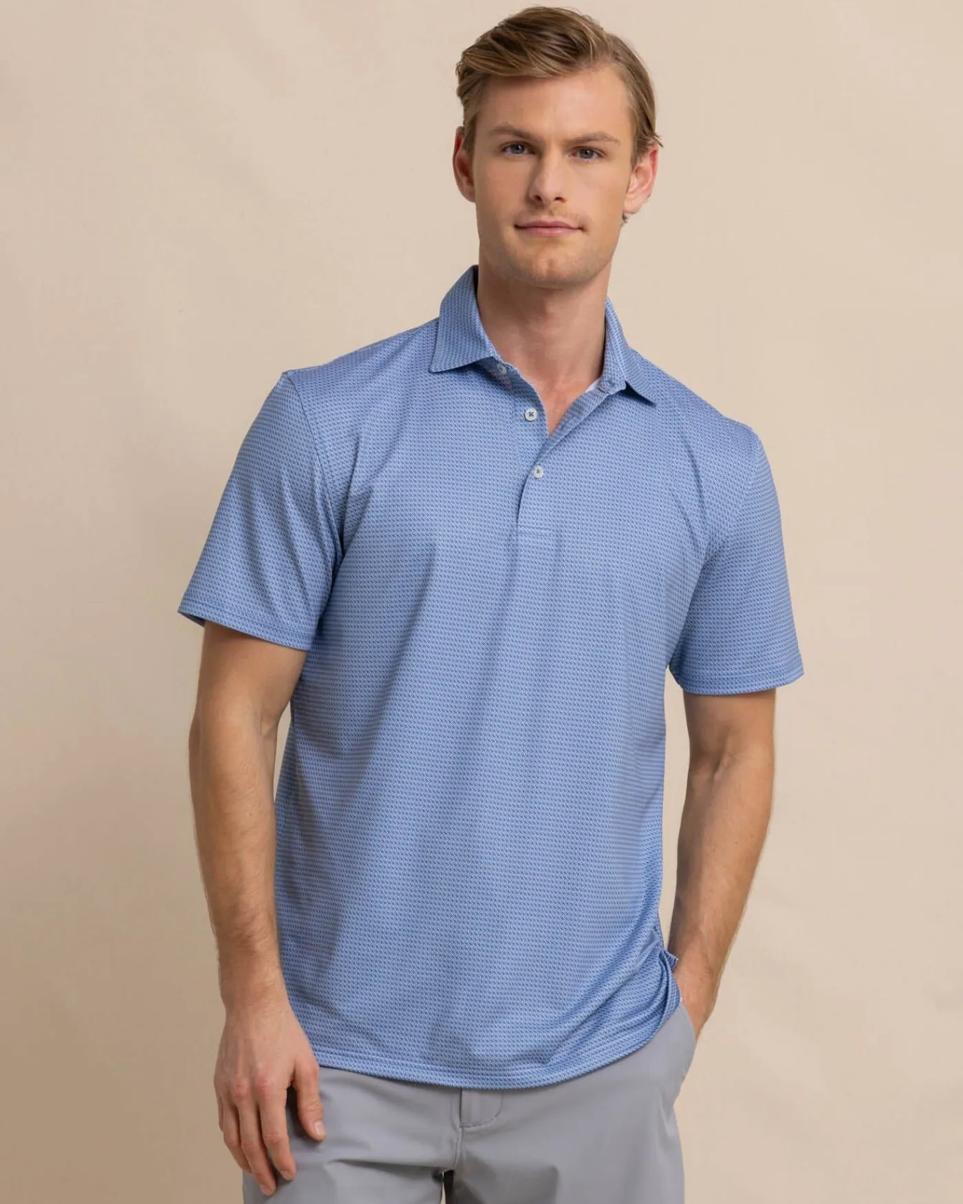 Hot Southern Tide Driver Getting Ziggy With It Printed Polo