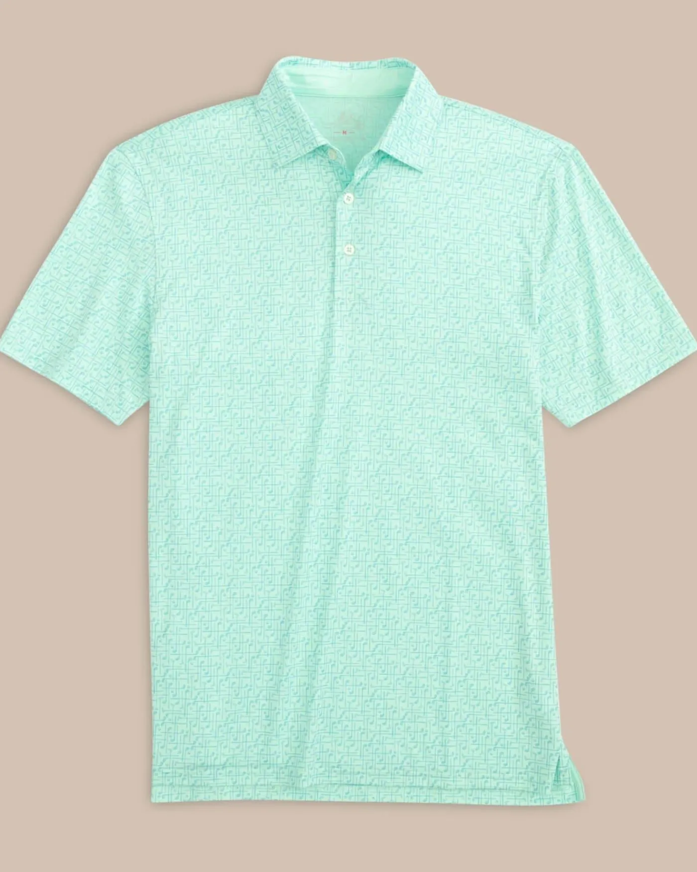 Store Southern Tide Driver Over Clubbing Print Performance Polo Shirt
