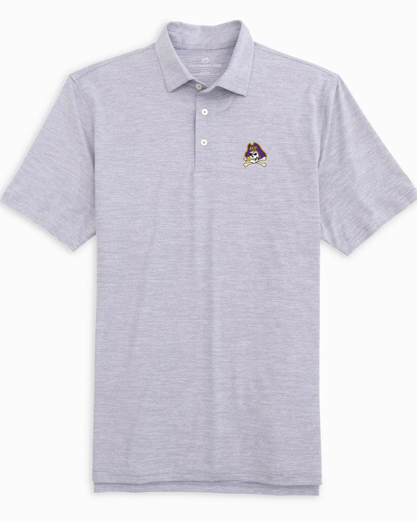 Store Southern Tide East Carolina Driver Spacedye Polo Shirt
