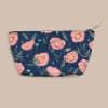 New Southern Tide Floral Travel Pouch Navy