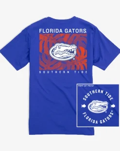 Flash Sale Southern Tide Florida Gators Halftone Monstera T-Shirt