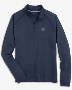 Outlet Southern Tide Florida Gators Scuttle Heather Quarter Zip Heather True Navy
