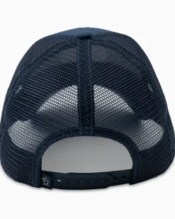Fashion Southern Tide Florida Patch Performance Trucker Hat Seven Seas Blue