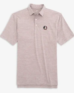 Best Sale Southern Tide Fsu Seminoles Driver Spacedye Polo Shirt