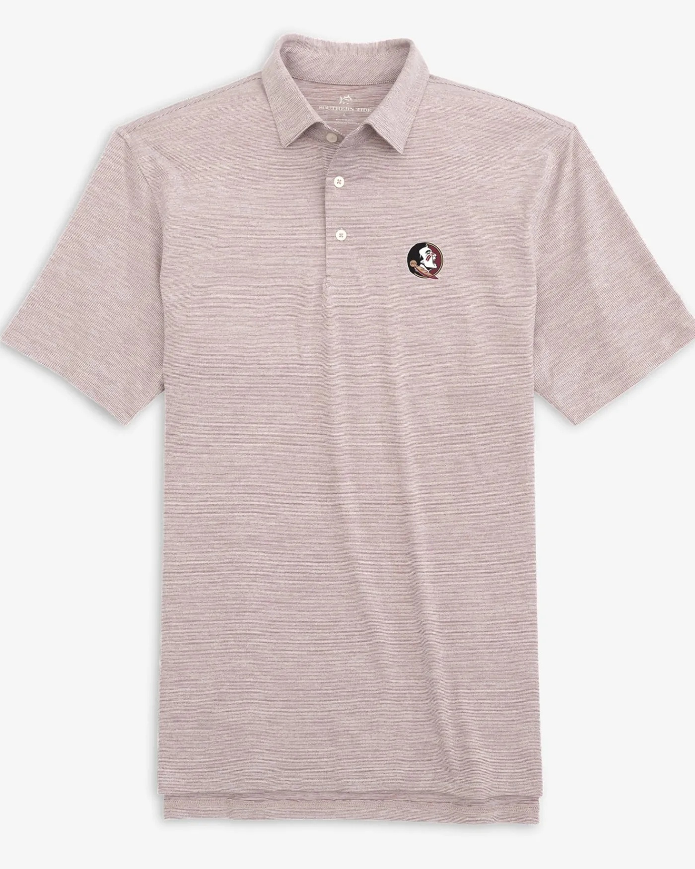 Best Sale Southern Tide Fsu Seminoles Driver Spacedye Polo Shirt