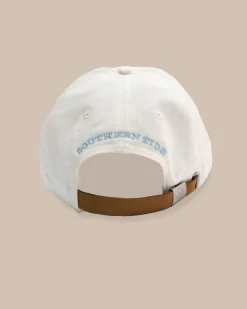 Hot Southern Tide Game, Set, Match Leather Strap Hat White
